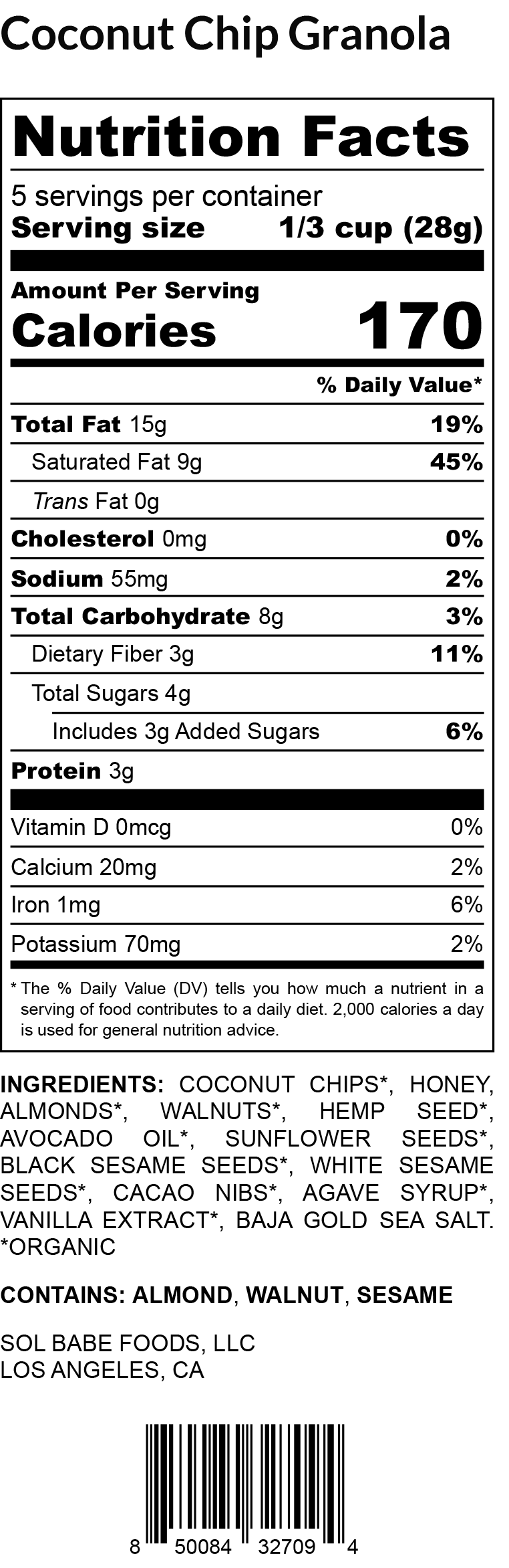 Sol Babes Granola