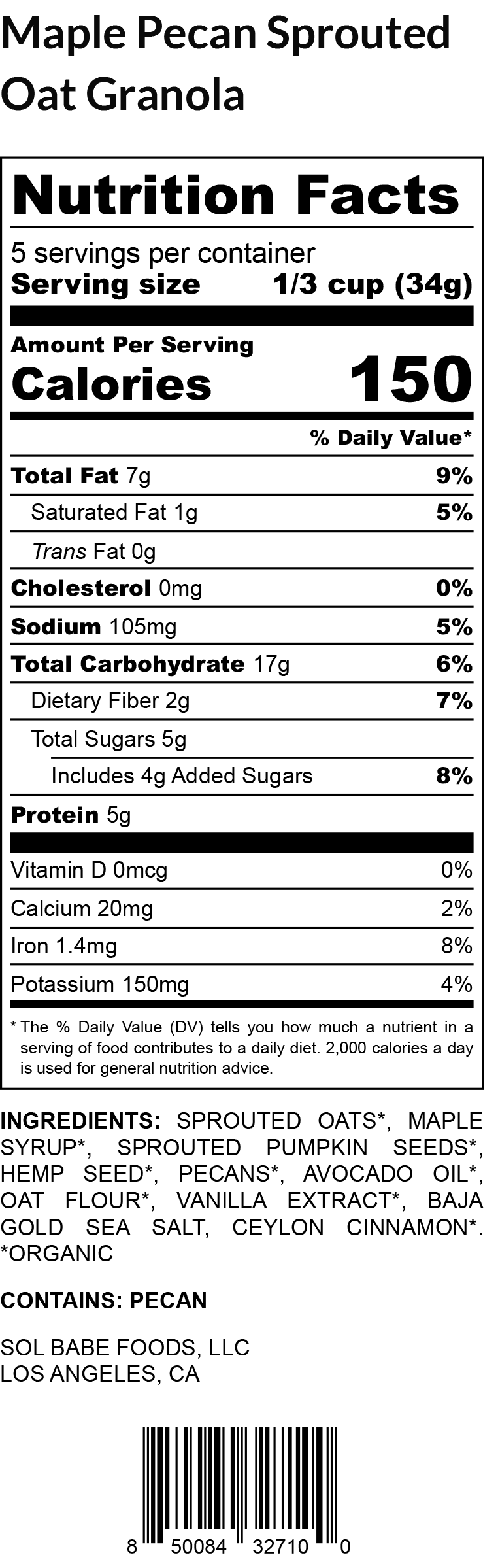 Sol Babes Granola
