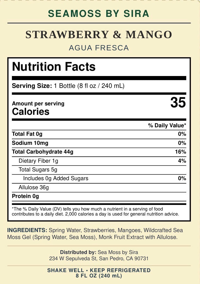 Strawberry Mango Agua Fresca