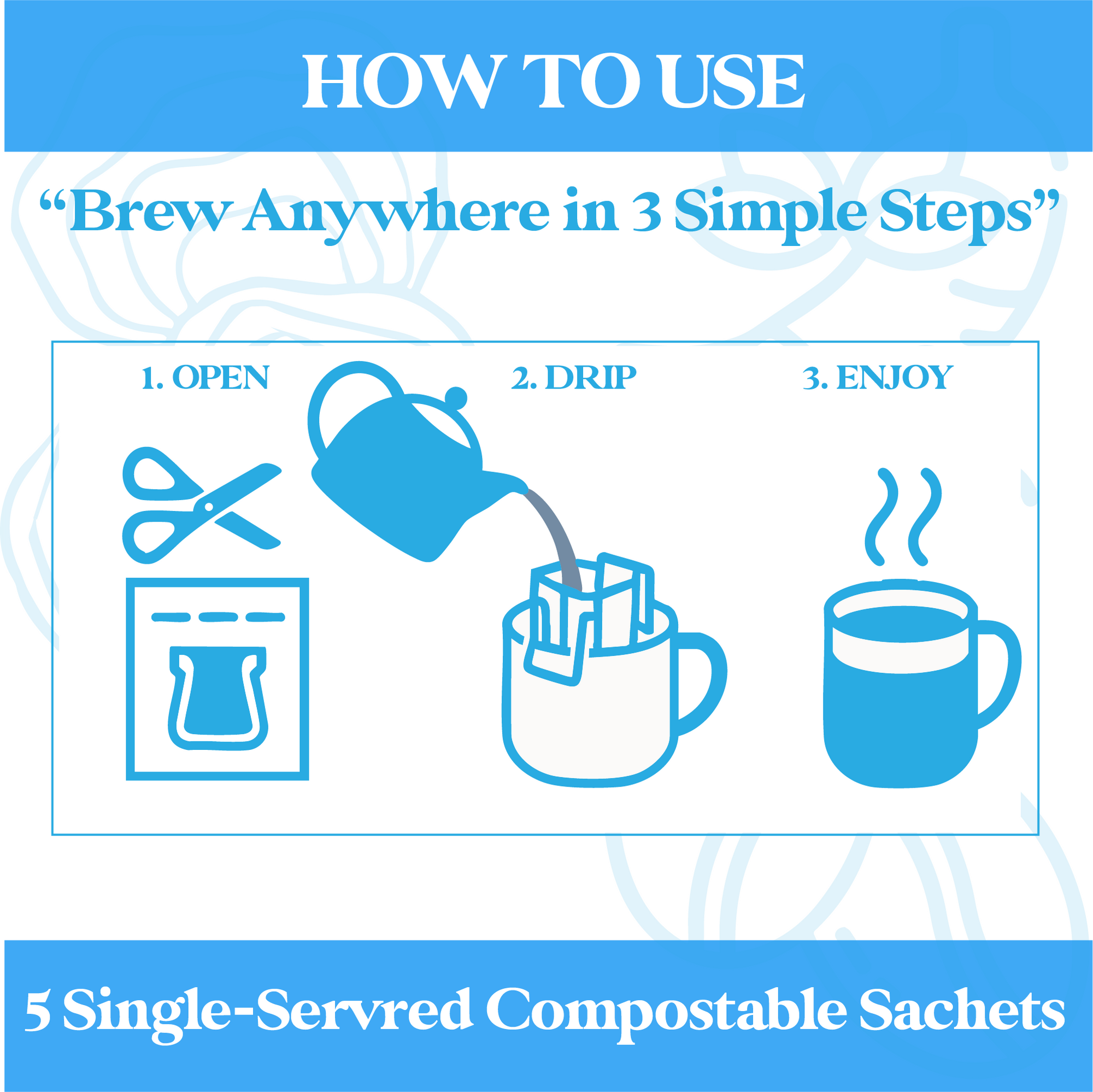 Focus Drip French Roast Mushroom Coffee (5ct.)