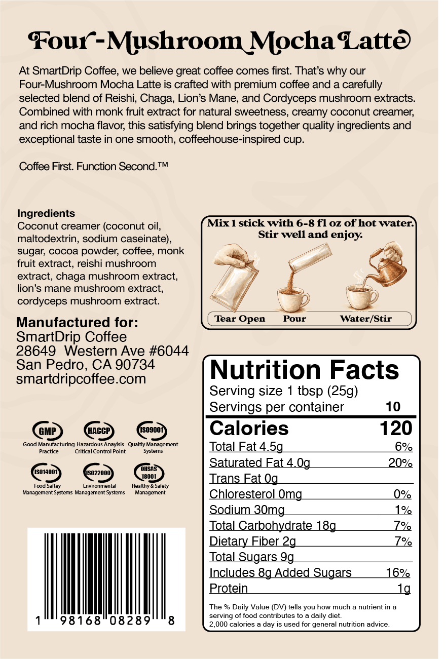 SmartDrip Mocha Latte – 20 Stick Pack