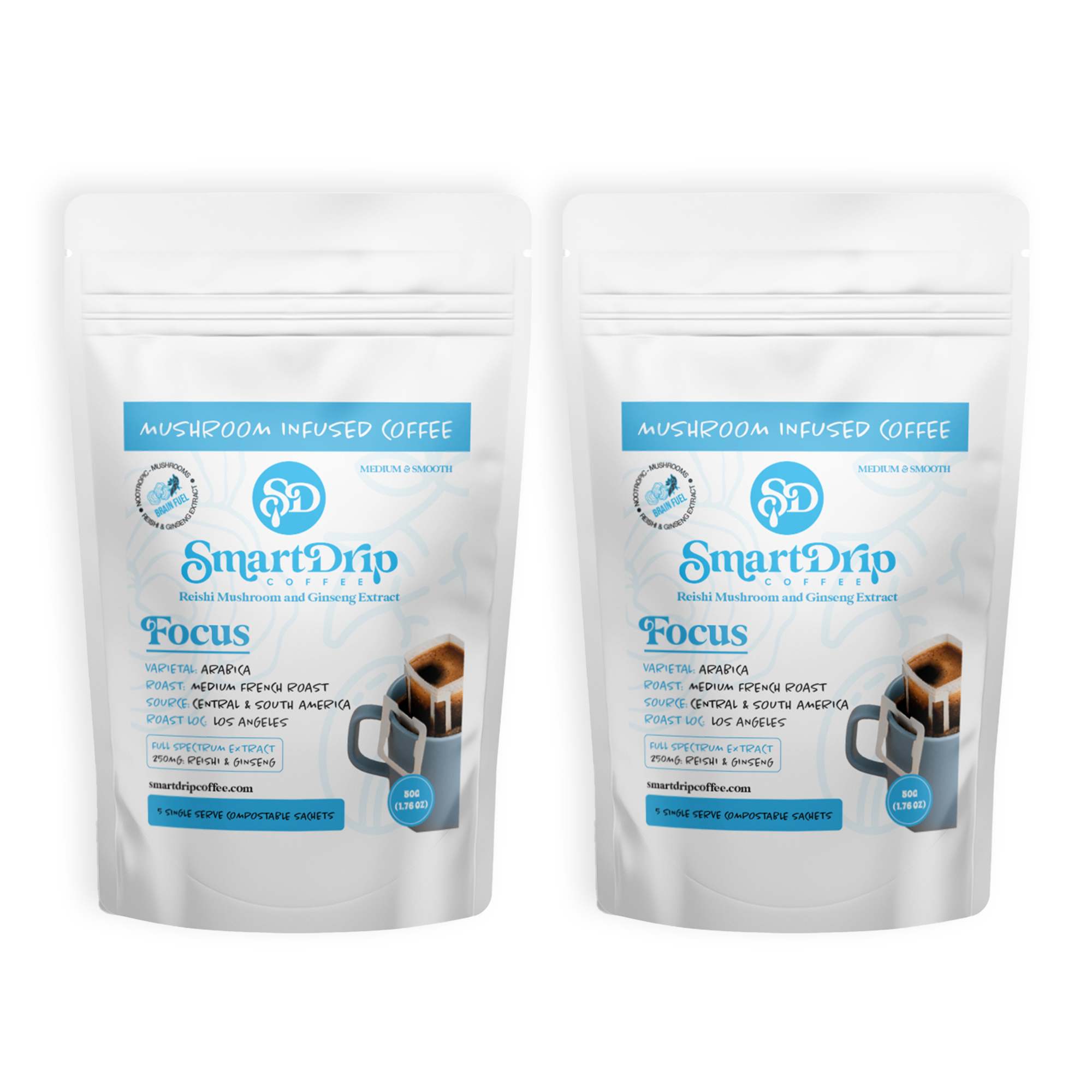 Focus Drip French Roast Mushroom Coffee (5ct.)